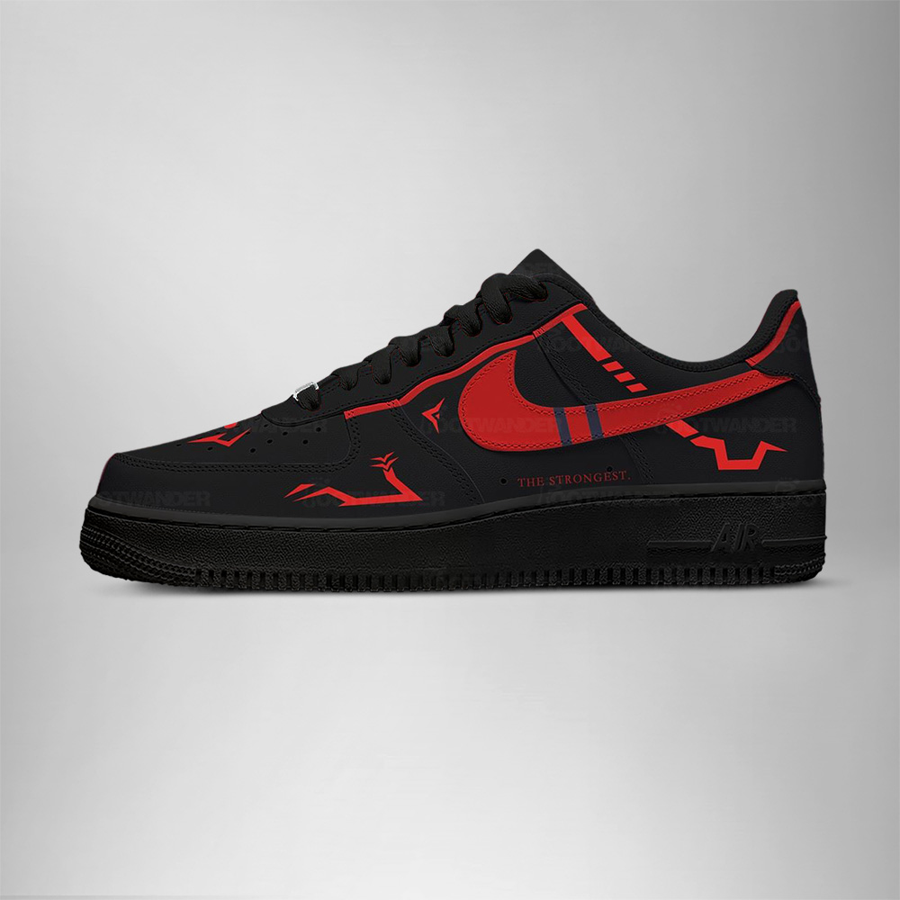 Ryomen Sukuna - Jujutsu Kaisen AF1 Embossed Logo Sneakers - Image 3