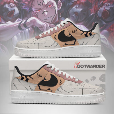 Ryomen Sukuna - Jujutsu Kaisen AF1 Embossed Logo Sneakers