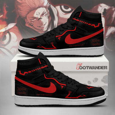 Ryomen Sukuna - Jujutsu Kaisen AJ1 Embossed Logo Sneakers