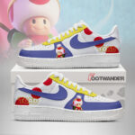 Toad Galaxy - Super Mario AF1 Shoes