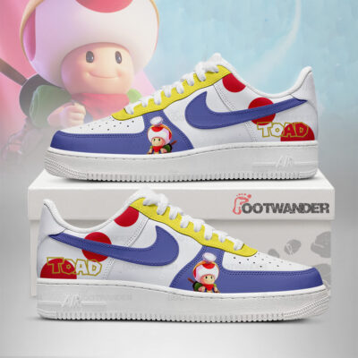 Toad Galaxy - Super Mario AF1 Shoes