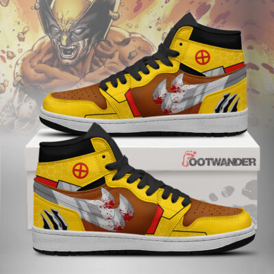 Wolverine Tan Costume - Marvel MCU AJ1 Shoes