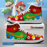 The Mario V2 - Super Mario Custom name AJ1 Shoes