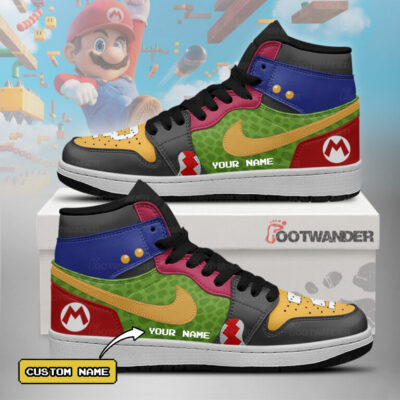 The Mario V3 - Super Mario Custom name AJ1 Shoes