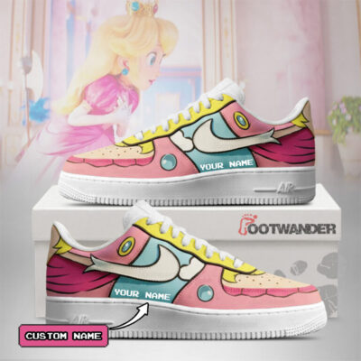 Peach - Super Mario Custom Name AF1 Shoes