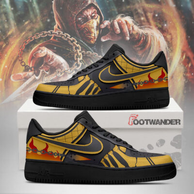 Scorpion - Mortal Kombat AF1 Shoes