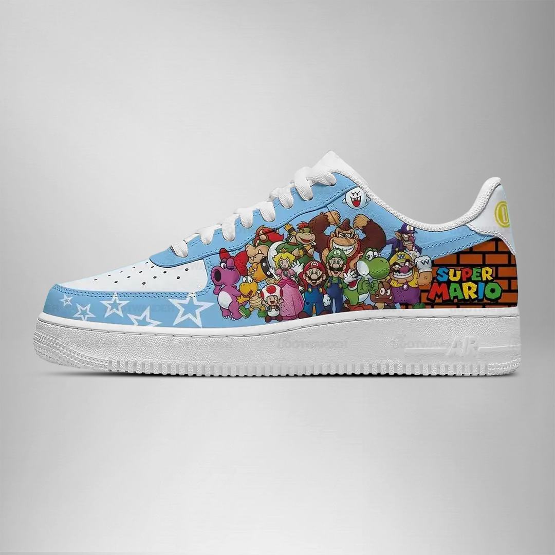 Super Mario All Characters AF1 Shoes - Image 3