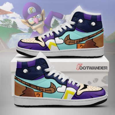 Waluigi - Super Mario AJ1 Shoes