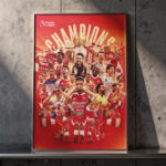 Premier League Champion - Arsenal with Signature Canvas - Poster