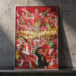 Premier League Champion - Arsenal with Signature Canvas - Poster