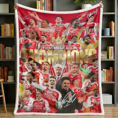 EPL Champions – Arsenal Sherpa Blanket