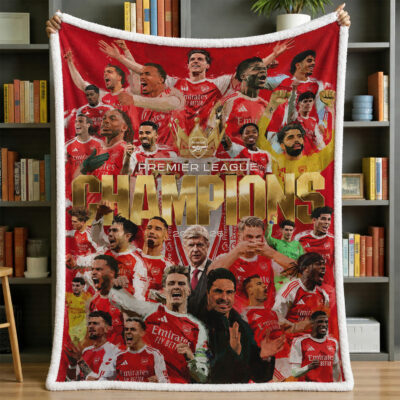 EPL Champions – Arsenal Sherpa Blanket