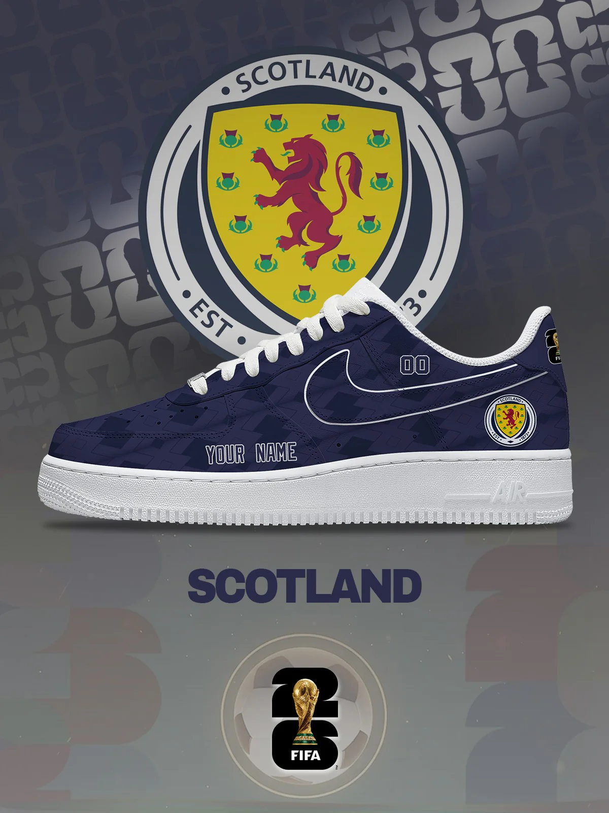 Scotland - World Cup 2026 AF1 Shoes