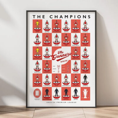 Premier League Champion - Arsenal 2025-2026 Canvas - Poster