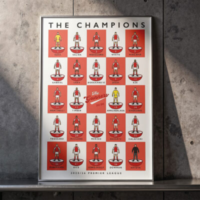 Premier League Champion - Arsenal 2025-2026 Canvas - Poster