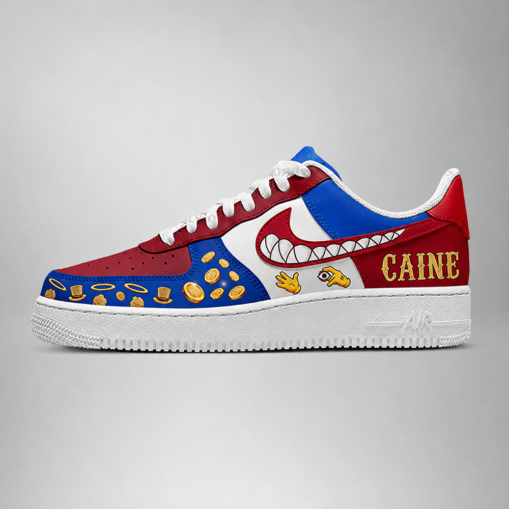 Caine - The Amazing Digital Circus AF1 Shoes - Image 3