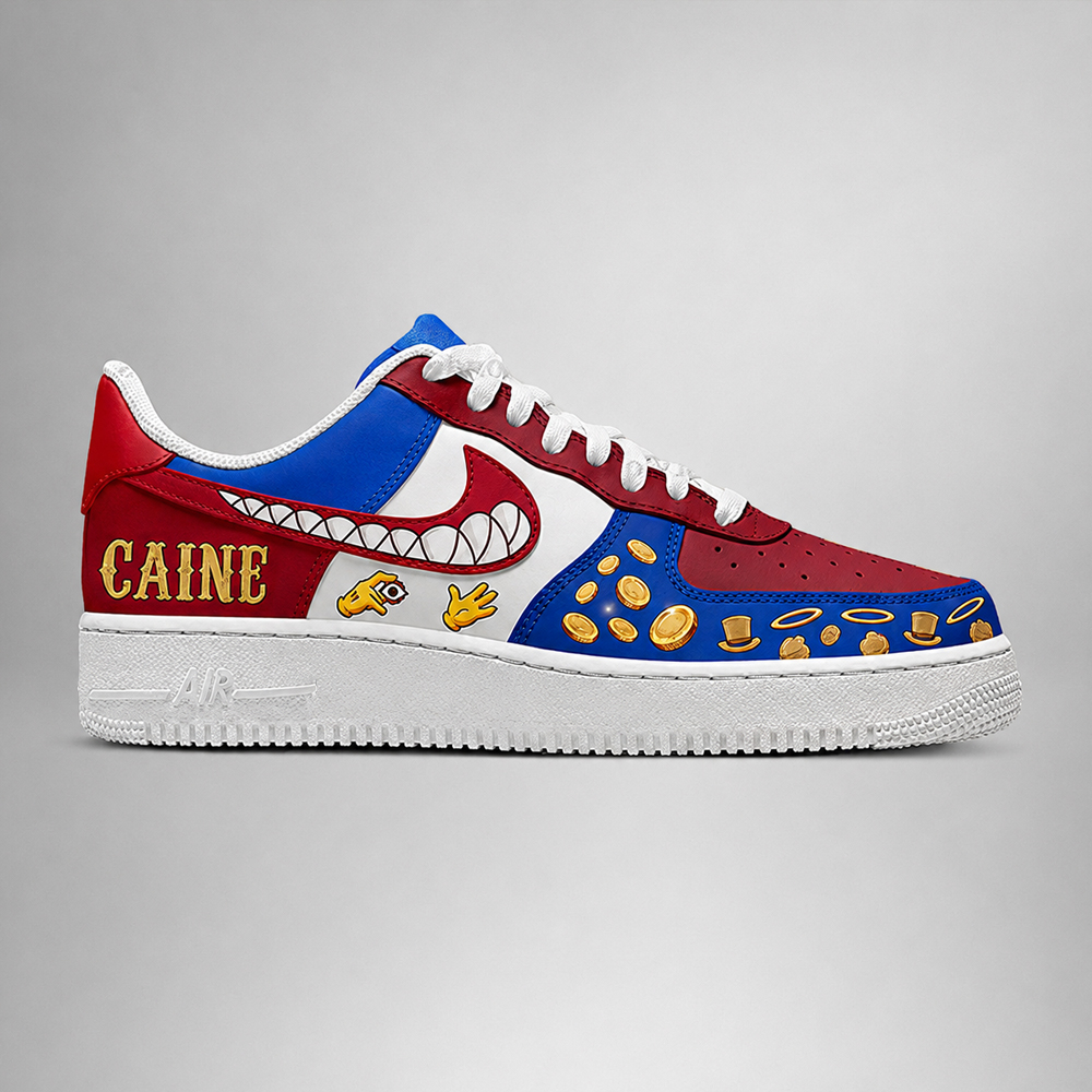 Caine - The Amazing Digital Circus AF1 Shoes - Image 2