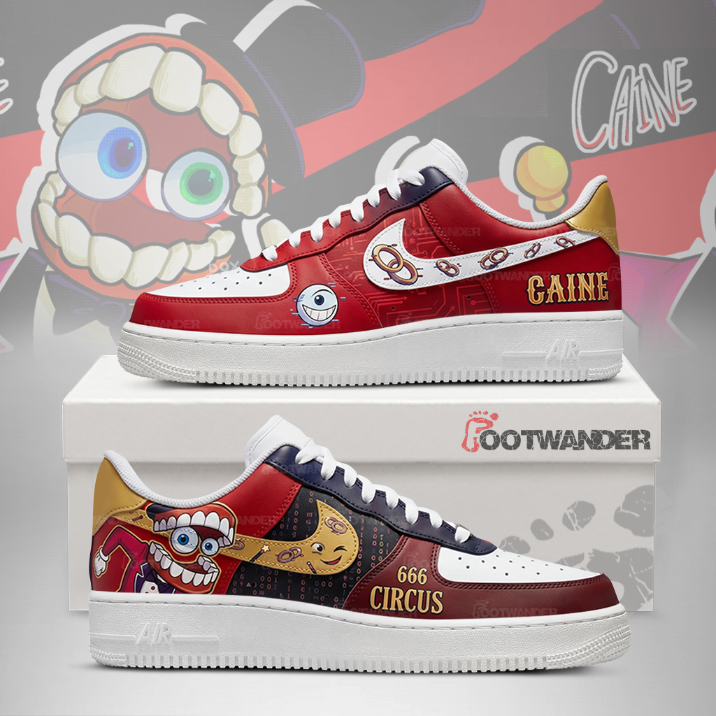 Caine - The Amazing Digital Circus AF1 Shoes