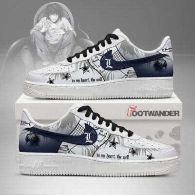 L Lawliet - Death Note AF1 Shoes
