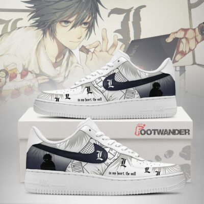 L Lawliet - Death Note AF1 Shoes