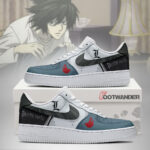 L Lawliet - Death Note AF1 Shoes