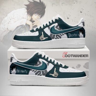L Lawliet - Death Note AF1 Shoes