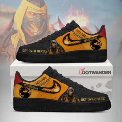 Scorpion - Mortal Kombat AF1 Shoes