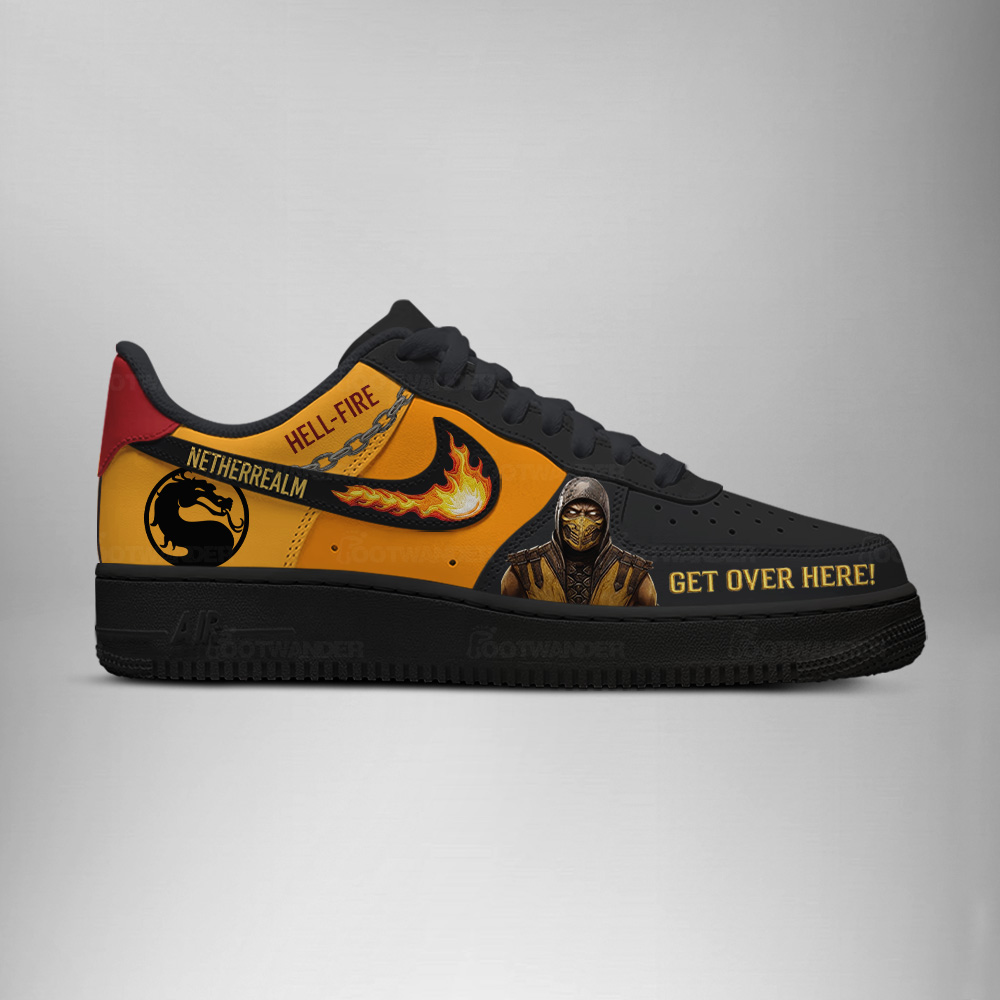 Scorpion & Sub-Zero - Mortal Kombat AF1 Shoes - Image 2