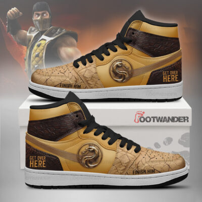 Scorpion - Mortal Kombat AJ1 Shoes