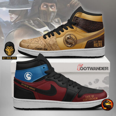 Scorpion & Kung Lao - Mortal Kombat AJ1 Shoes