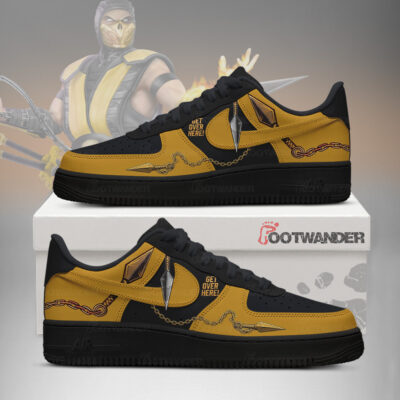 Scorpion - Mortal Kombat AF1 Shoes