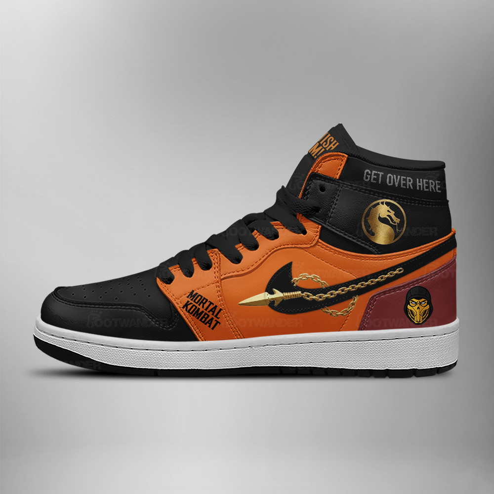 Scorpion - Sub-Zero - Mortal Kombat AJ1 Shoes - Image 3