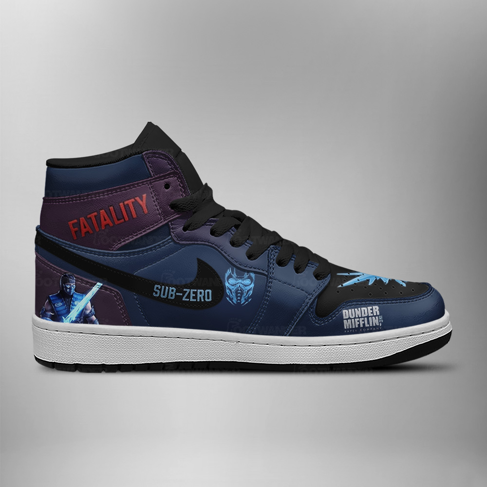 Scorpion - Sub-Zero - Mortal Kombat AJ1 Shoes - Image 2