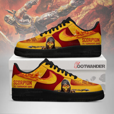 Scorpion - Mortal Kombat AF1 Shoes