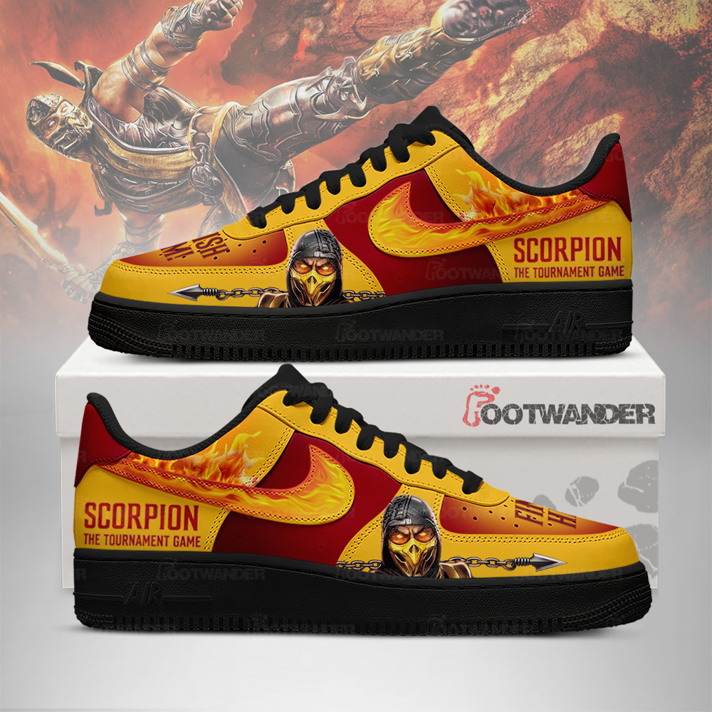 Scorpion - Mortal Kombat AF1 Shoes