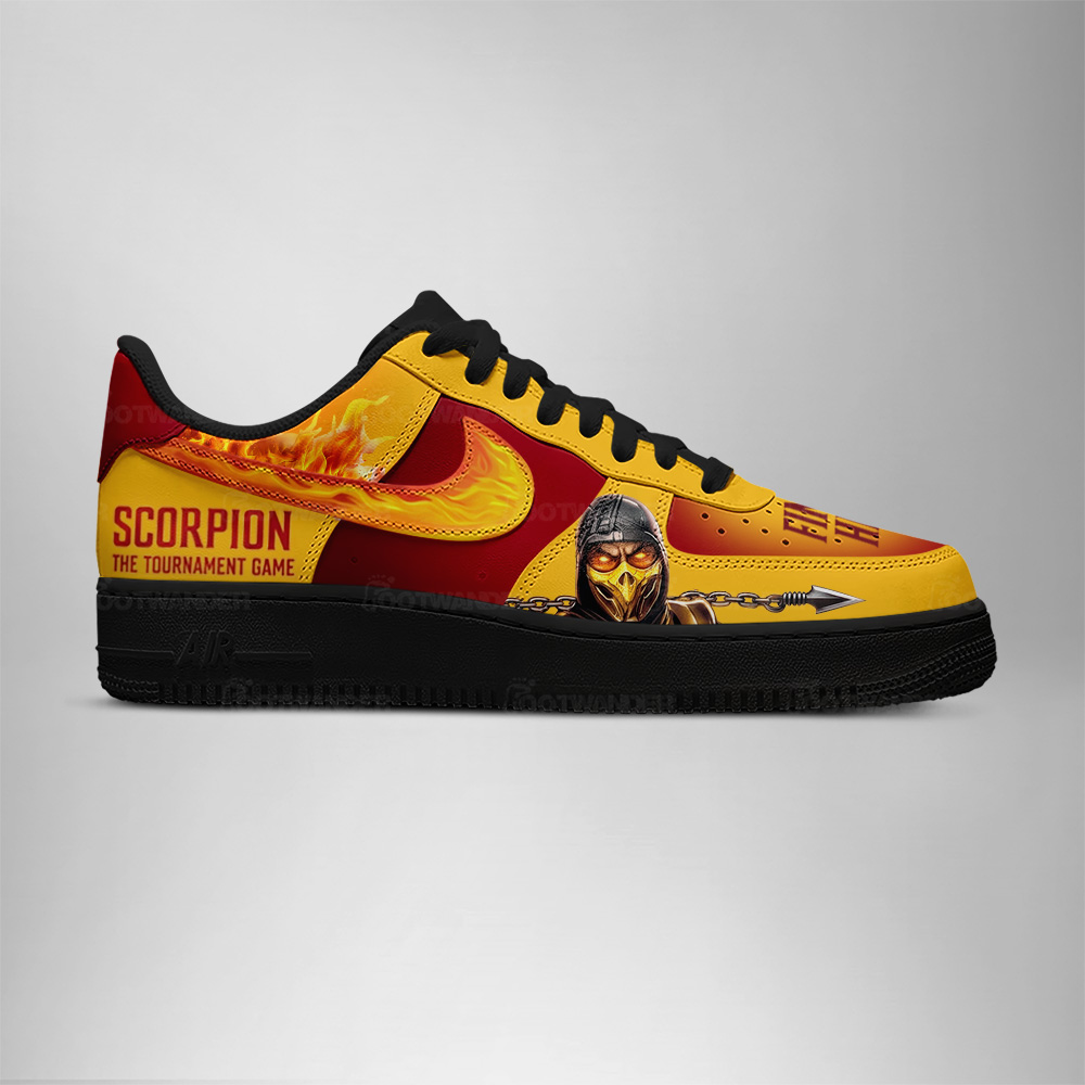 Scorpion - Mortal Kombat AF1 Shoes - Image 2