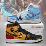 Scorpion & Sub-Zero - Mortal Kombat AJ1 Shoes