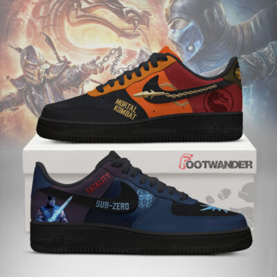 Scorpion & Sub-Zero - Mortal Kombat AF1 Shoes