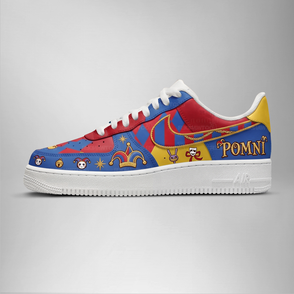 Pomni - The Amazing Digital Circus AF1 Shoes - Image 3