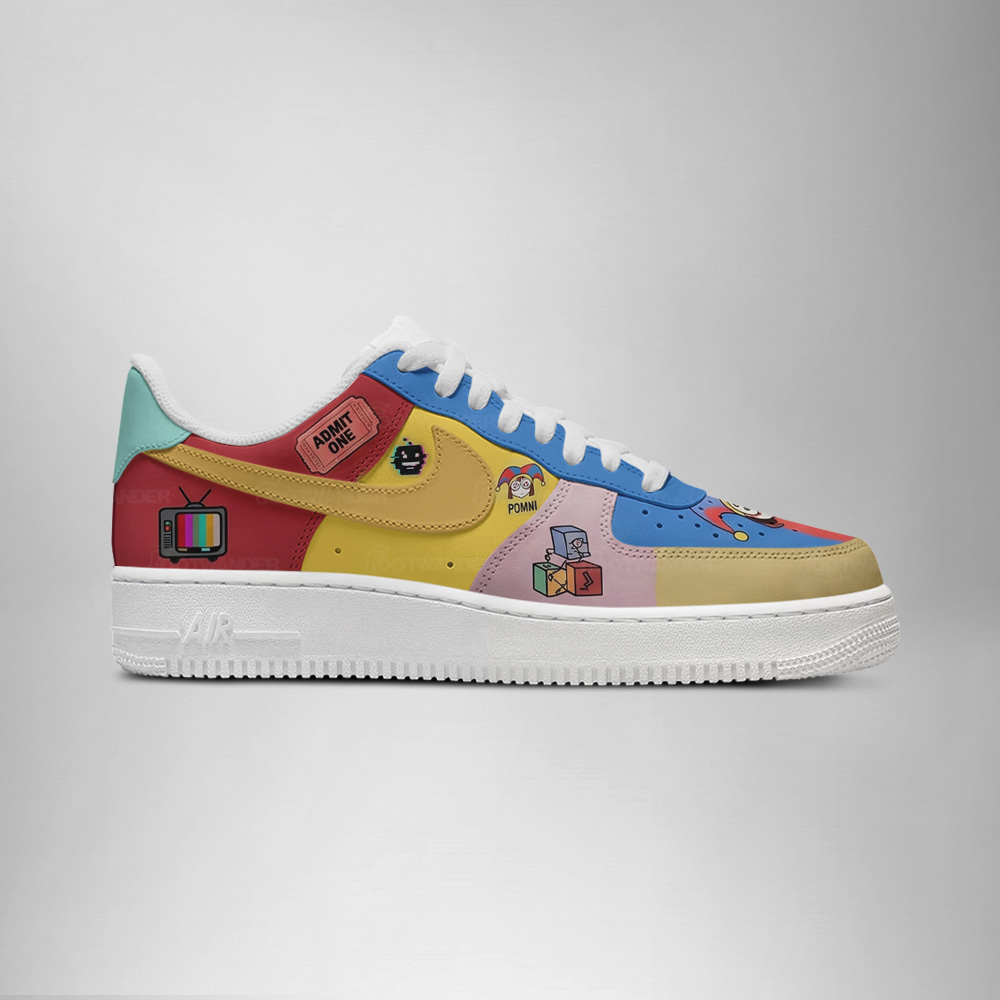 Pomni - The Amazing Digital Circus AF1 Shoes - Image 2