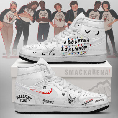 Hell comes to Hawkins Stranger Things AJ1 Shoes