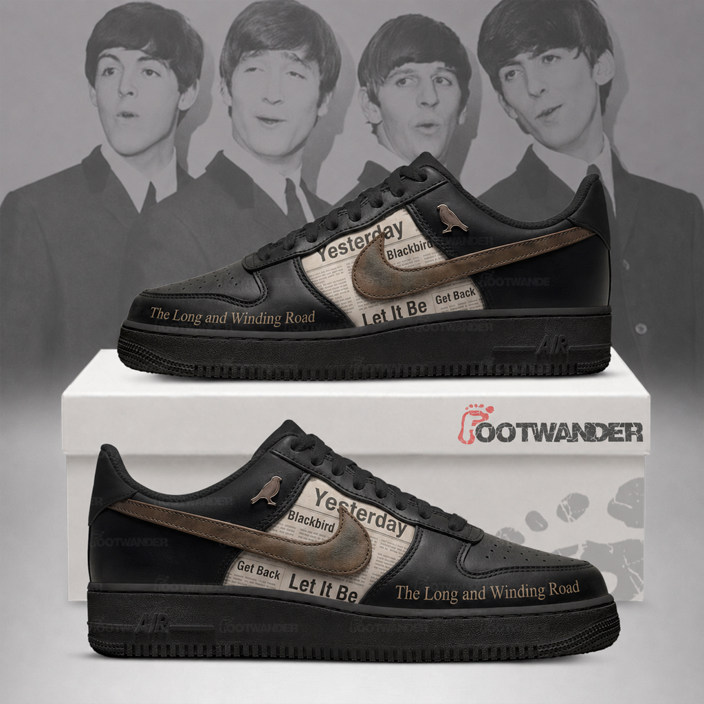 The Long and Winding Road (Let It Be) - The Beatles AF1 Shoes