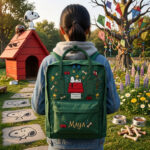 Snoopy Fjallraven Kanken Embroidered Backpack