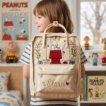 Snoopy Fjallraven Kanken Embroidered Backpack