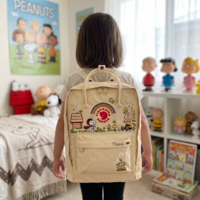 Snoopy Fjallraven Kanken Embroidered Backpack