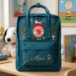 Snoopy Fjallraven Kanken Embroidered Backpack
