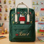 Snoopy Fjallraven Kanken Embroidered Backpack