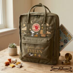 Snoopy Fjallraven Kanken Embroidered Backpack