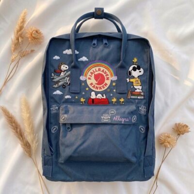Snoopy Fjallraven Kanken Embroidered Backpack