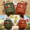 Snoopy Fjallraven Kanken Embroidered Backpack